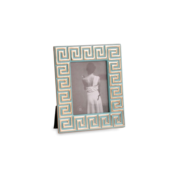 Encanto Greek Key Frame 5 x 7 (Turquoise)