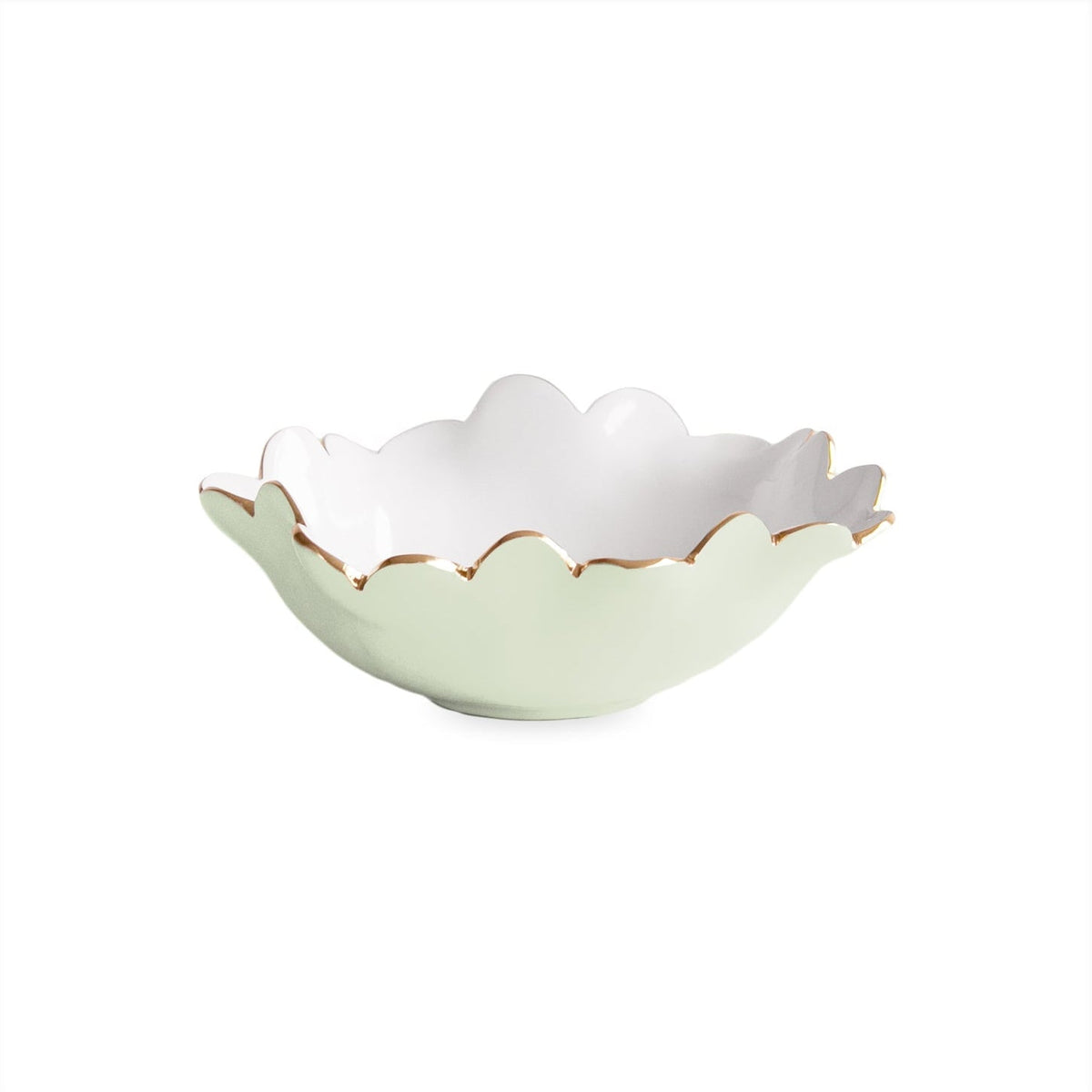 Encanto Colette Mini Round Bowl (Pistachio White) | Bone & Brass