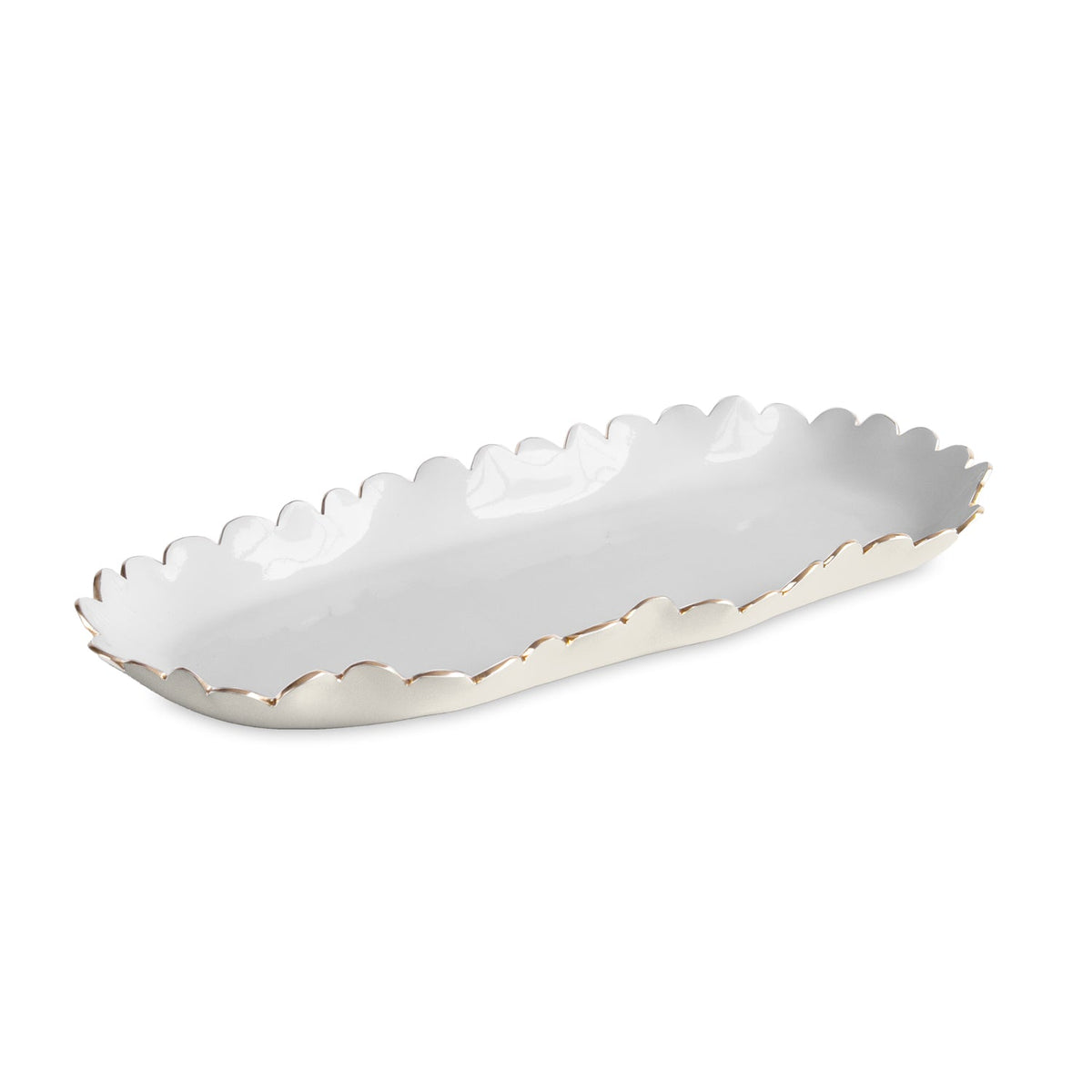 Encanto Colette Oblong Tray (Cream White) | Bone & Brass