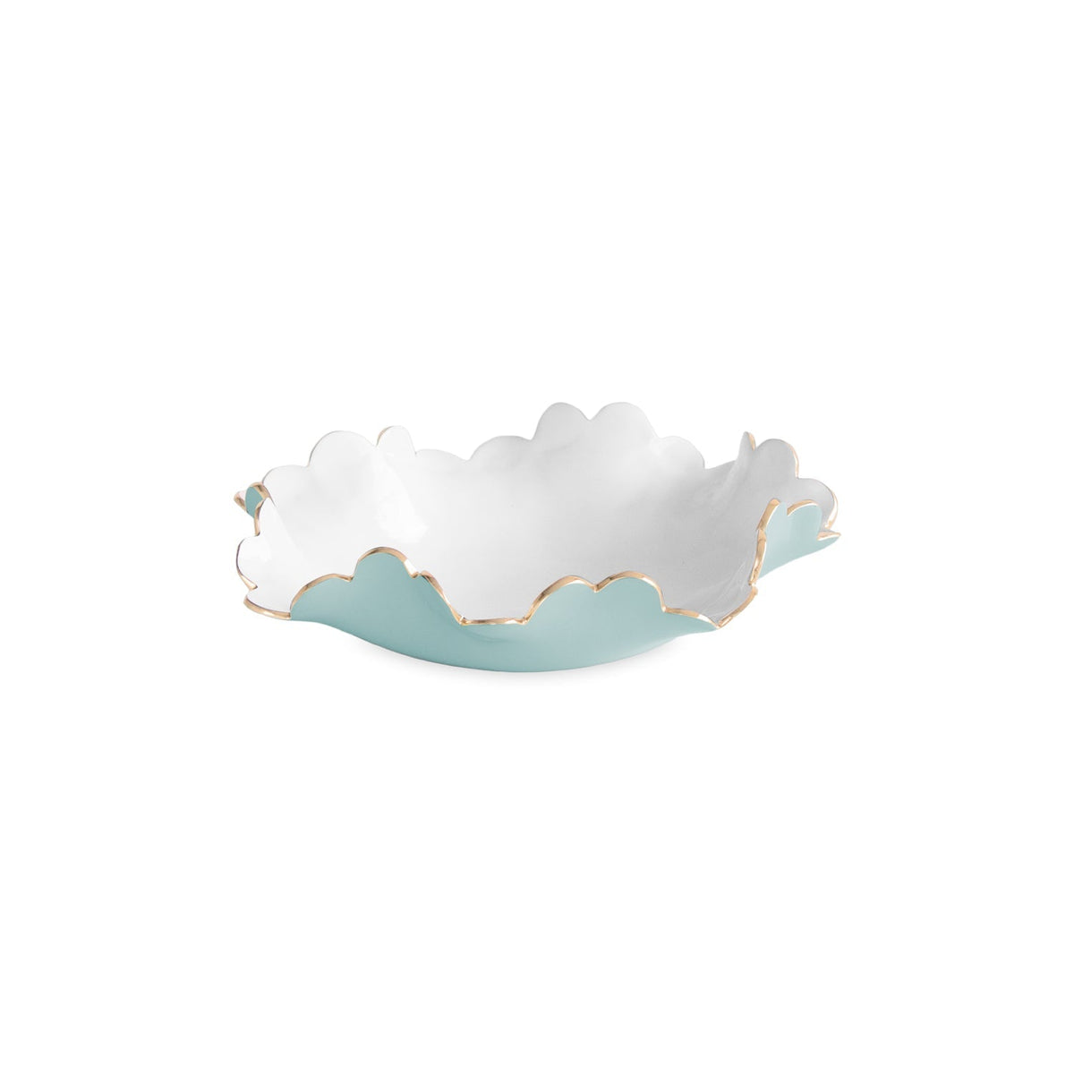 Encanto Colette Small Bowl (Turquoise White) | Bone & Brass