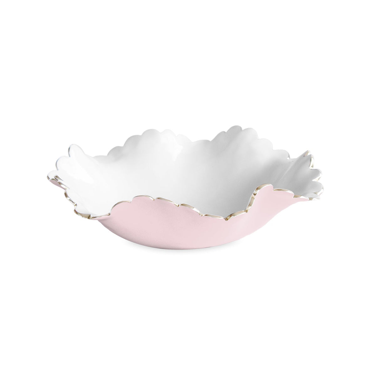 Encanto Colette Medium Bowl (Camellia White) | Bone & Brass