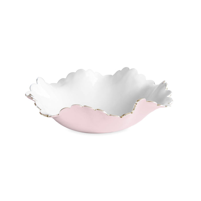 Encanto Colette Medium Bowl (Camellia White) | Bone & Brass