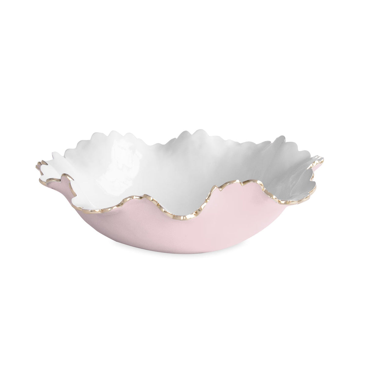 Encanto Colette Large Bowl (Camellia White) | Bone & Brass