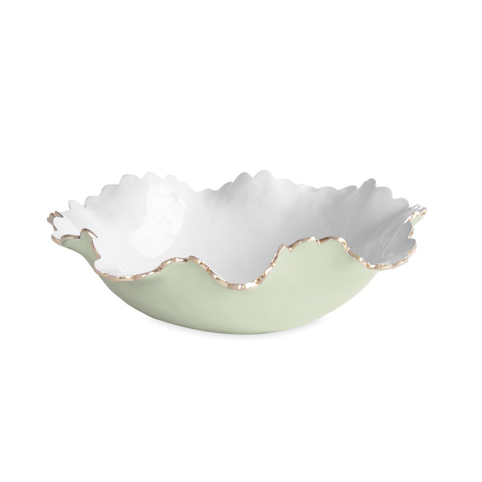 Encanto Colette Large Bowl (Pistachio White) | Bone & Brass