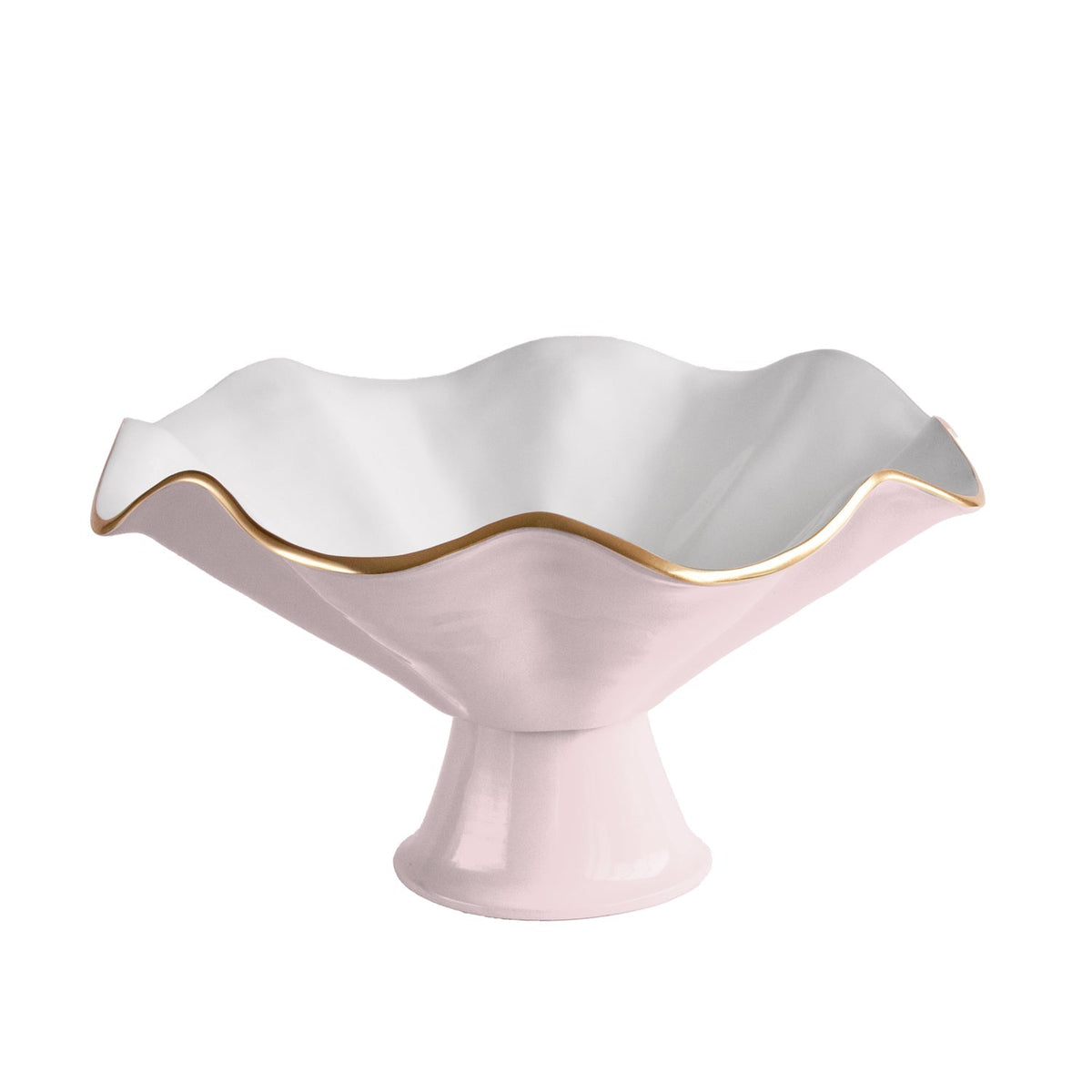 Encanto Vento Pedestal (Camelia White) | Bone & Brass