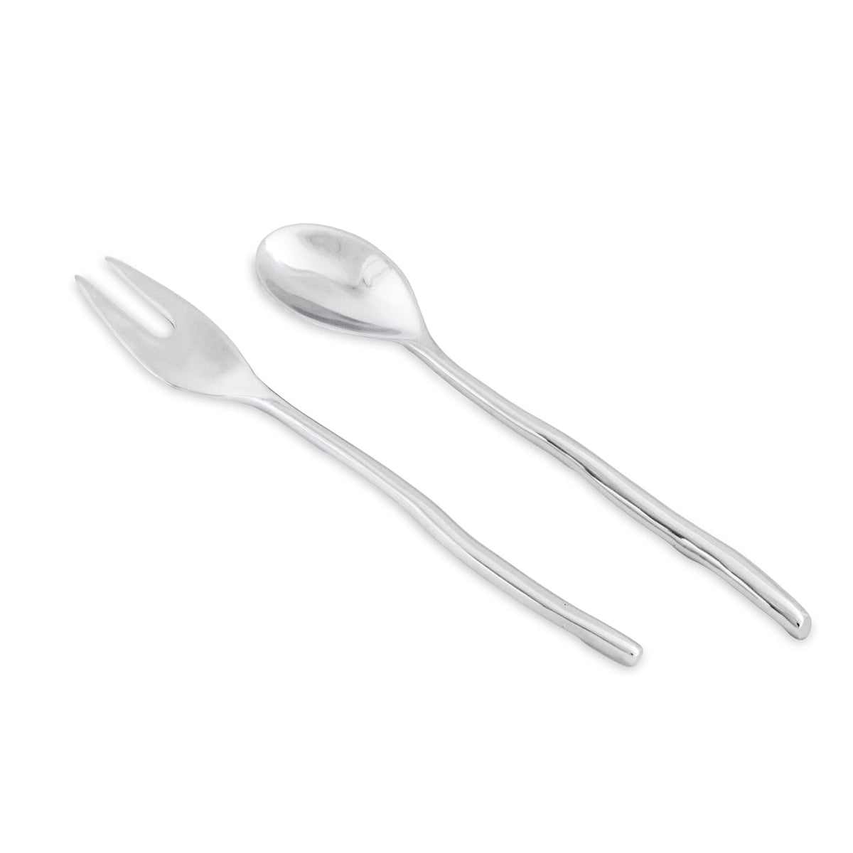 Vento Claire Large Salad Servers | Bone & Brass