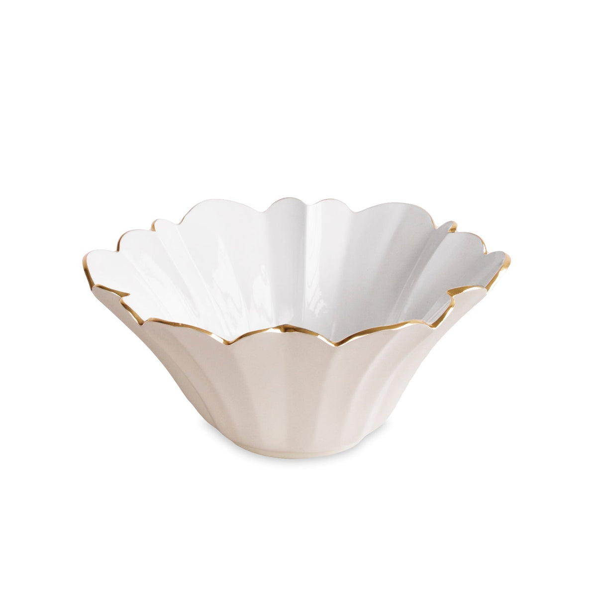 Encanto Avril Medium Bowl (Cream White) | Bone & Brass