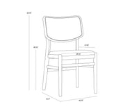 Annex Abbington Black / Natural Dining Chair
