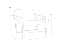 Bosco Geralt Linen Lounge Chair