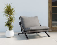 Bari Charcoal - Gracebay Grey Lounge Chair
