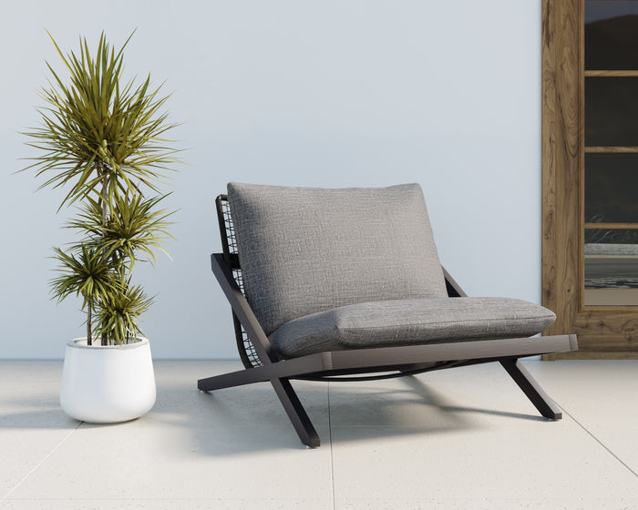 Bari Charcoal - Gracebay Grey Lounge Chair