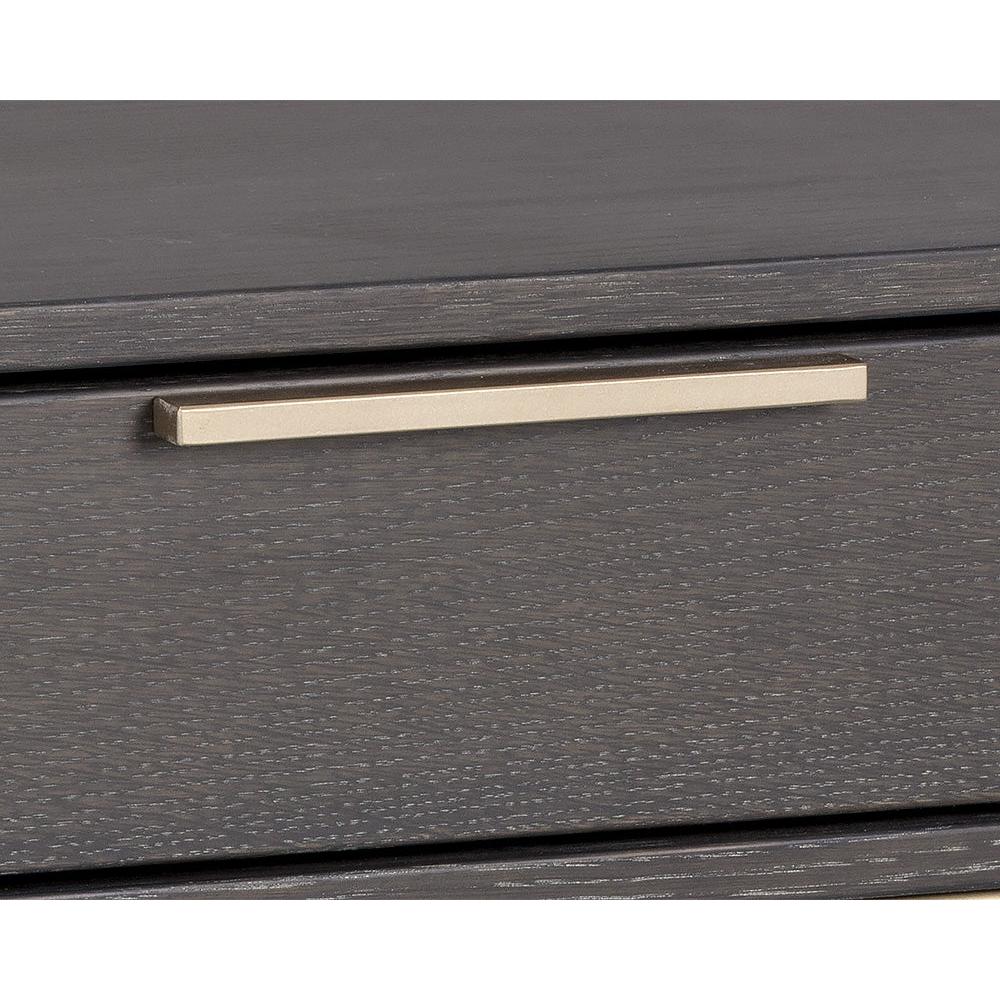 Rebel Nightstand - Charcoal Grey & Gold
