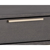Rebel Nightstand - Charcoal Grey & Gold