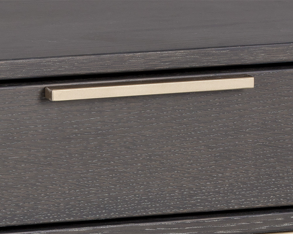 Rebel Small - Gold - Charcoal Grey Nightstand