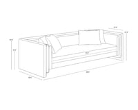 Kira Heather Ivory Tweed Sofa