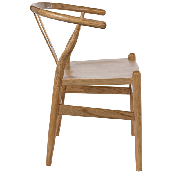 Zicara Chair Natural - Chair Side View | Bone & Brass