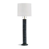 Accordion Floor Lamp Ebony | Bone & Brass