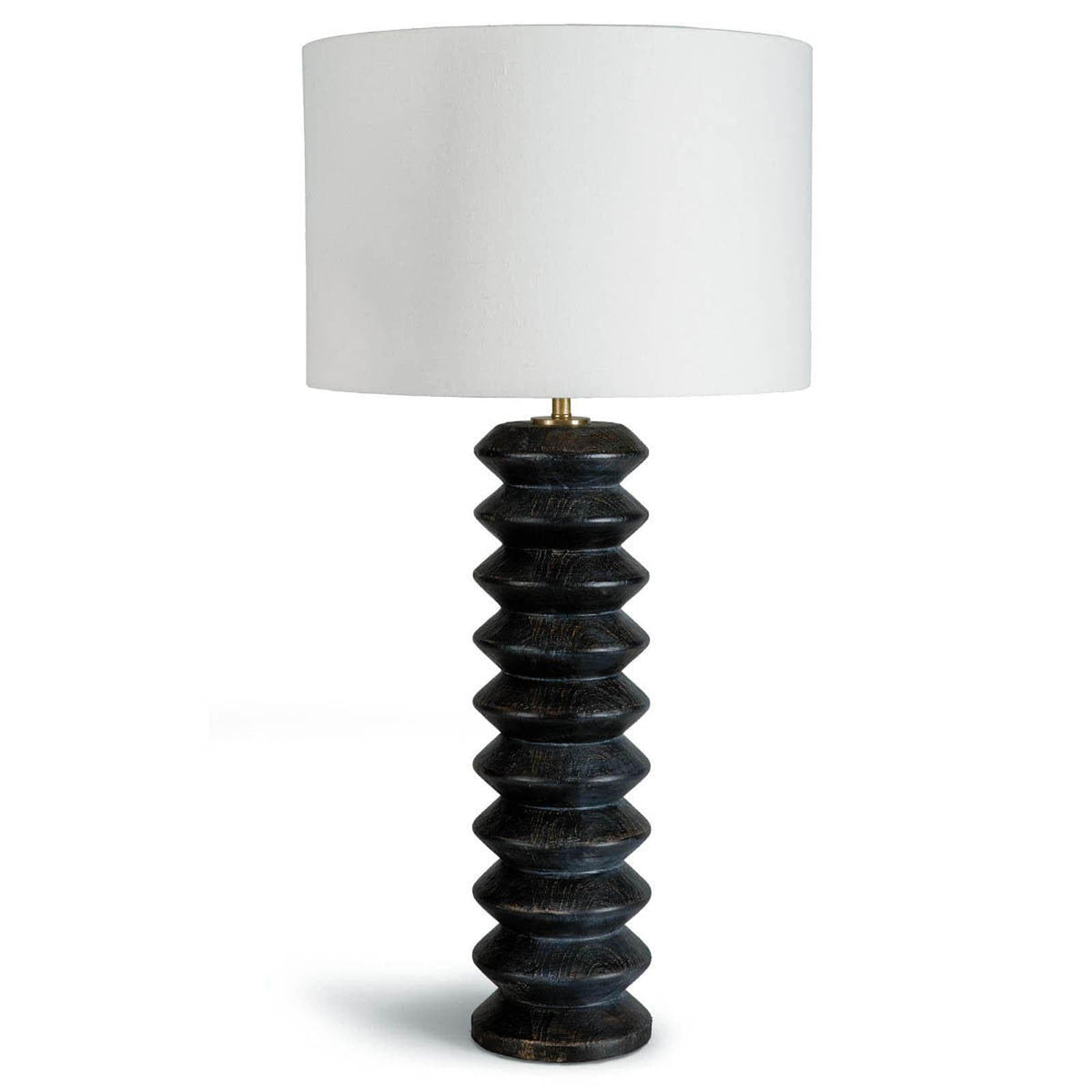 Accordion Table Lamp Ebony | Bone & Brass
