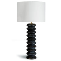 Accordion Table Lamp Ebony | Bone & Brass