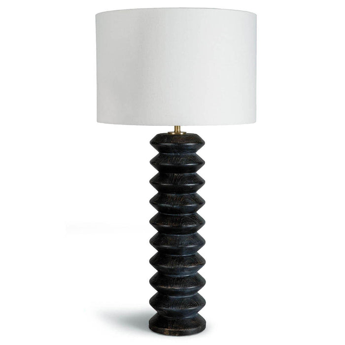 Accordion Table Lamp Ebony | Bone & Brass