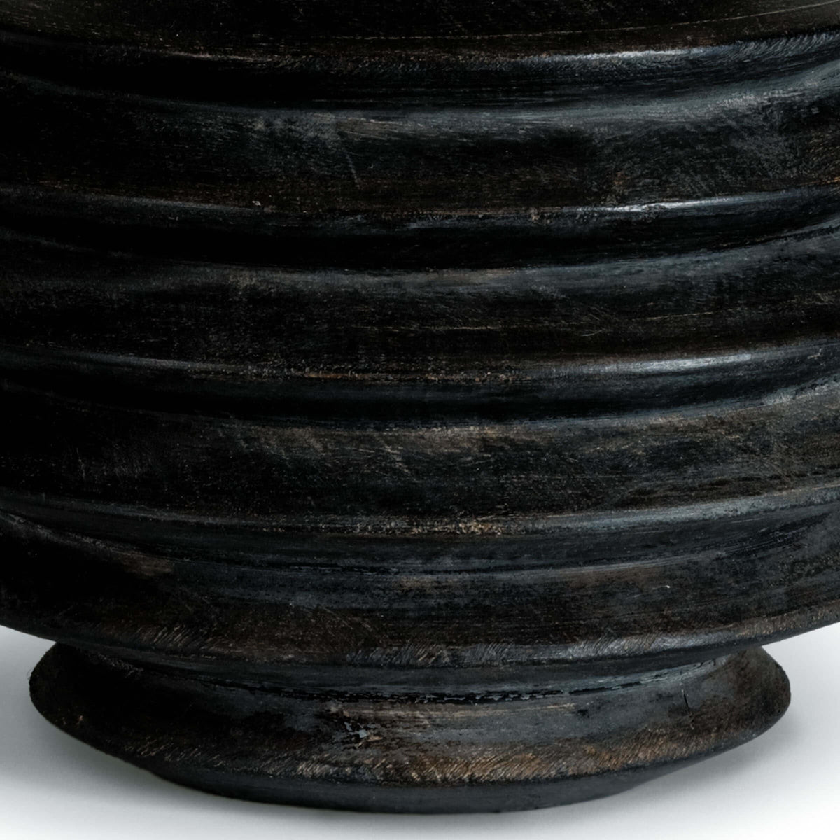Accordion Table Lamp Round Ebony - Lamp Shade Detail | Bone & Brass