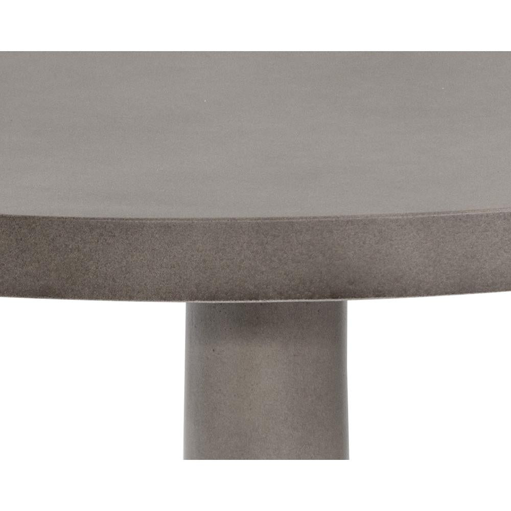 Adonis Grey Concrete End Table - Table Top View | Bone & Brass