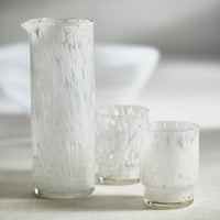 Adrian White Tortoise Tumbler Glasses, Set 6 - Tumbler Detail | Bone & Brass