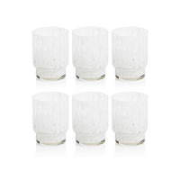 Adrian White Tortoise Tumbler Glasses, Set 6 - Tumbler Side View | Bone & Brass