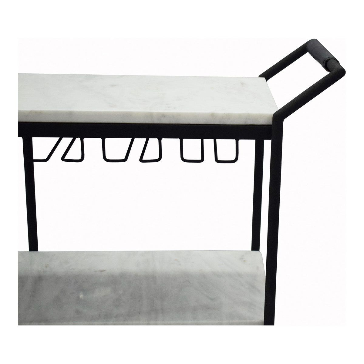 After Hours Bar Cart - Bar Cart Shelf Detail | Bone & Brass