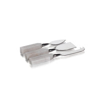 Alabaster Cheese Knife Set, 3-Pieces | Bone & Brass