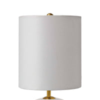 Alabaster Mini Orb Lamp - Lamp View | Bone & Brass