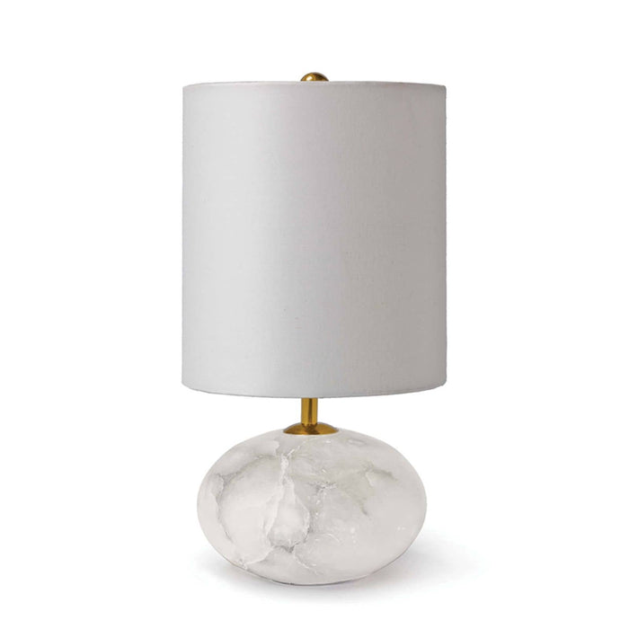 Alabaster Mini Orb Lamp | Bone & Brass