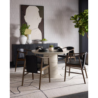 Alanya Cream Round Dining Table - Table Top View | Bone & Brass