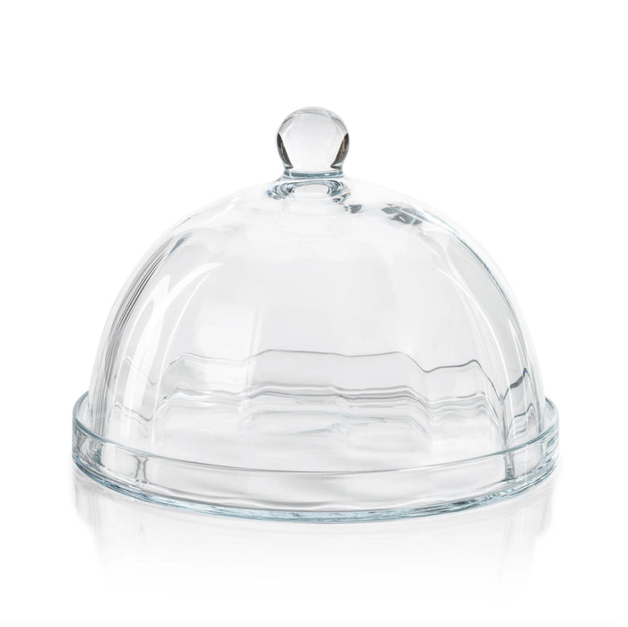 Aldgate Optic Pastry Glass Plate Cloche , Large | Bone & Brass