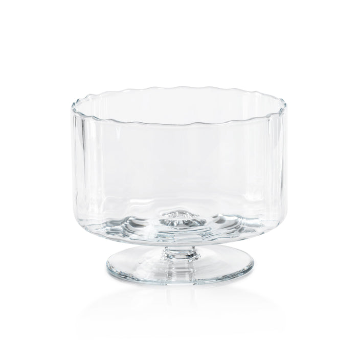 Aldgate Scalloped Optic Glass Bowl | Bone & Brass