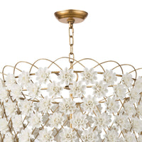 Alice Porcelain Flower Chandelier - Chandelier View | Bone & Brass