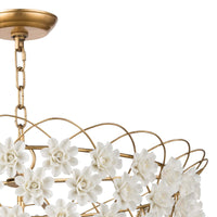 Alice Porcelain Flower Chandelier - Chandelier Detail | Bone & Brass