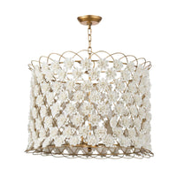 Alice Porcelain Flower Chandelier | Bone & Brass