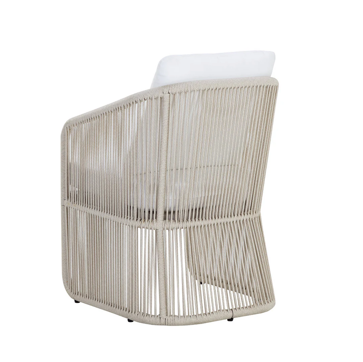 Allariz Greige Rope Outdoor Dining Armchair