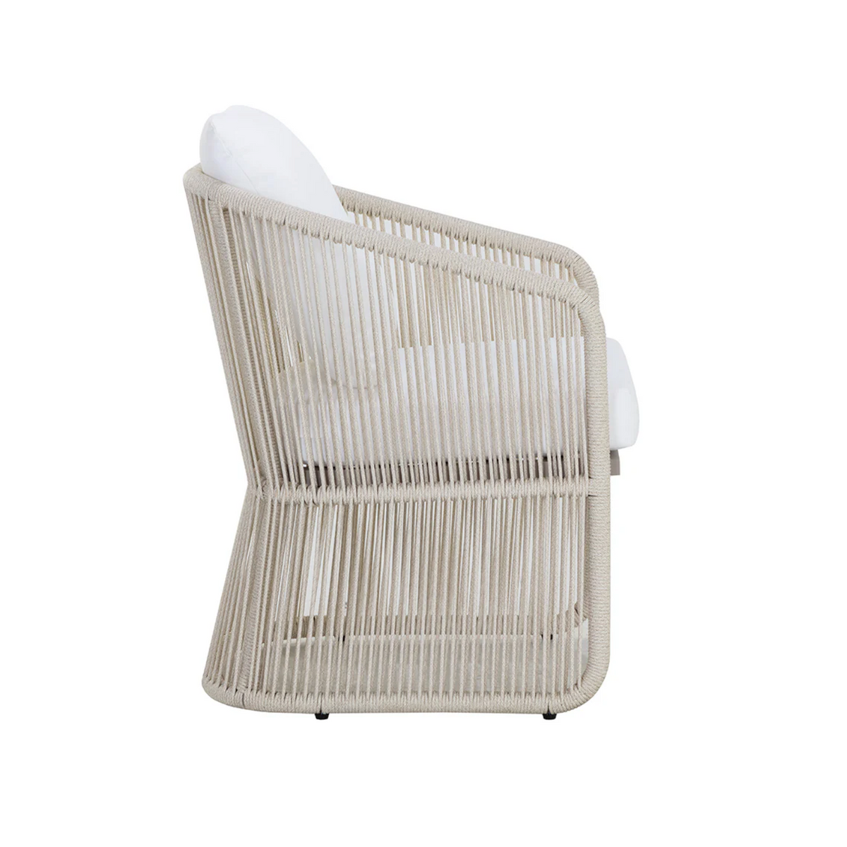 Allariz Greige Rope Outdoor Dining Armchair