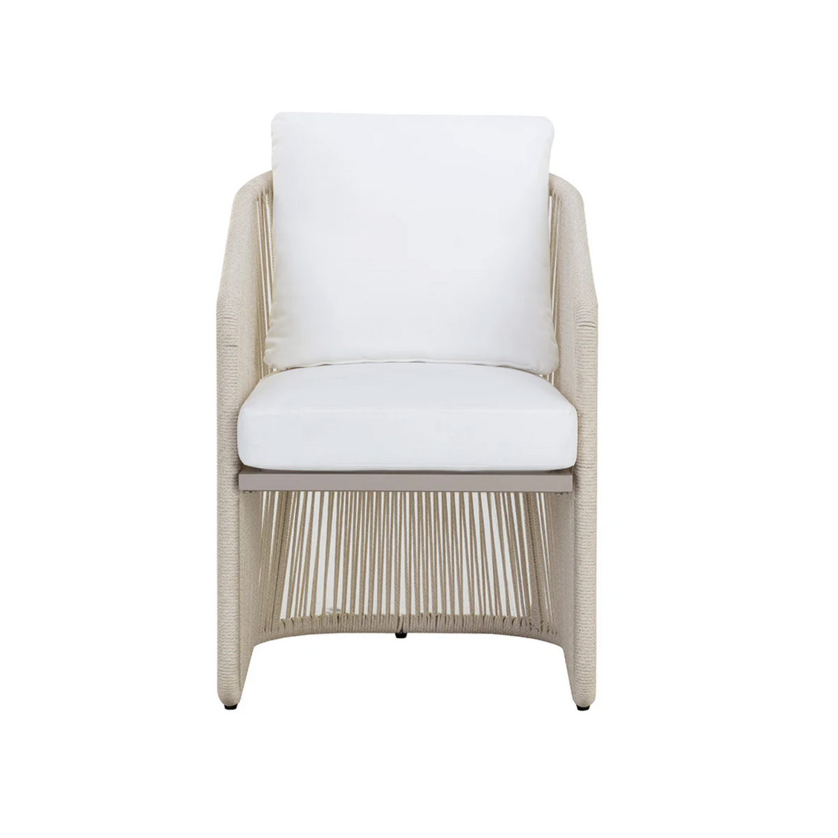 Allariz Greige Rope Outdoor Dining Armchair