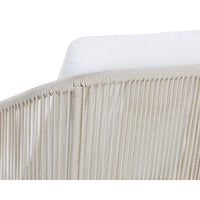 Allariz Dining Greige - Stinson White Armchair