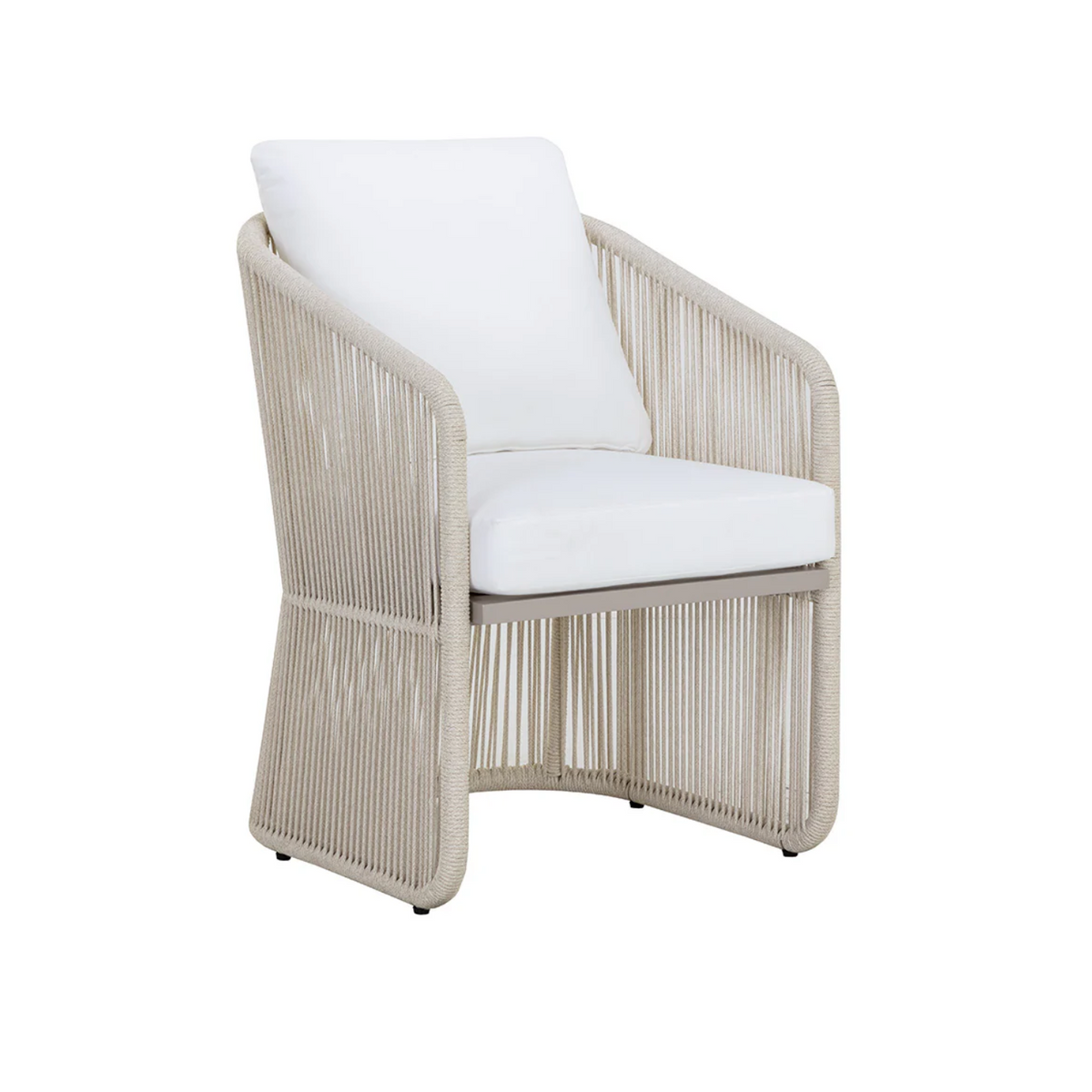 Allariz Greige Rope Outdoor Dining Armchair