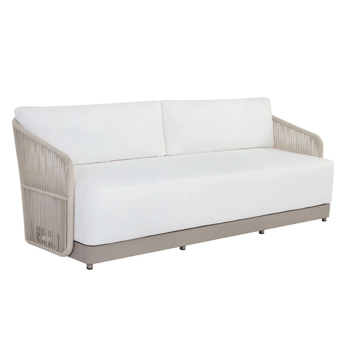 Allariz Greige Rope & White Outdoor Sofa