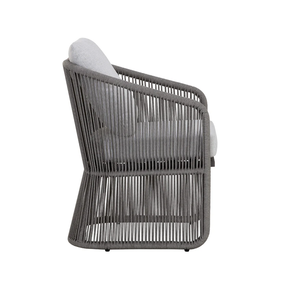 Allariz Warm Grey Rope Outdoor Dining Armchair