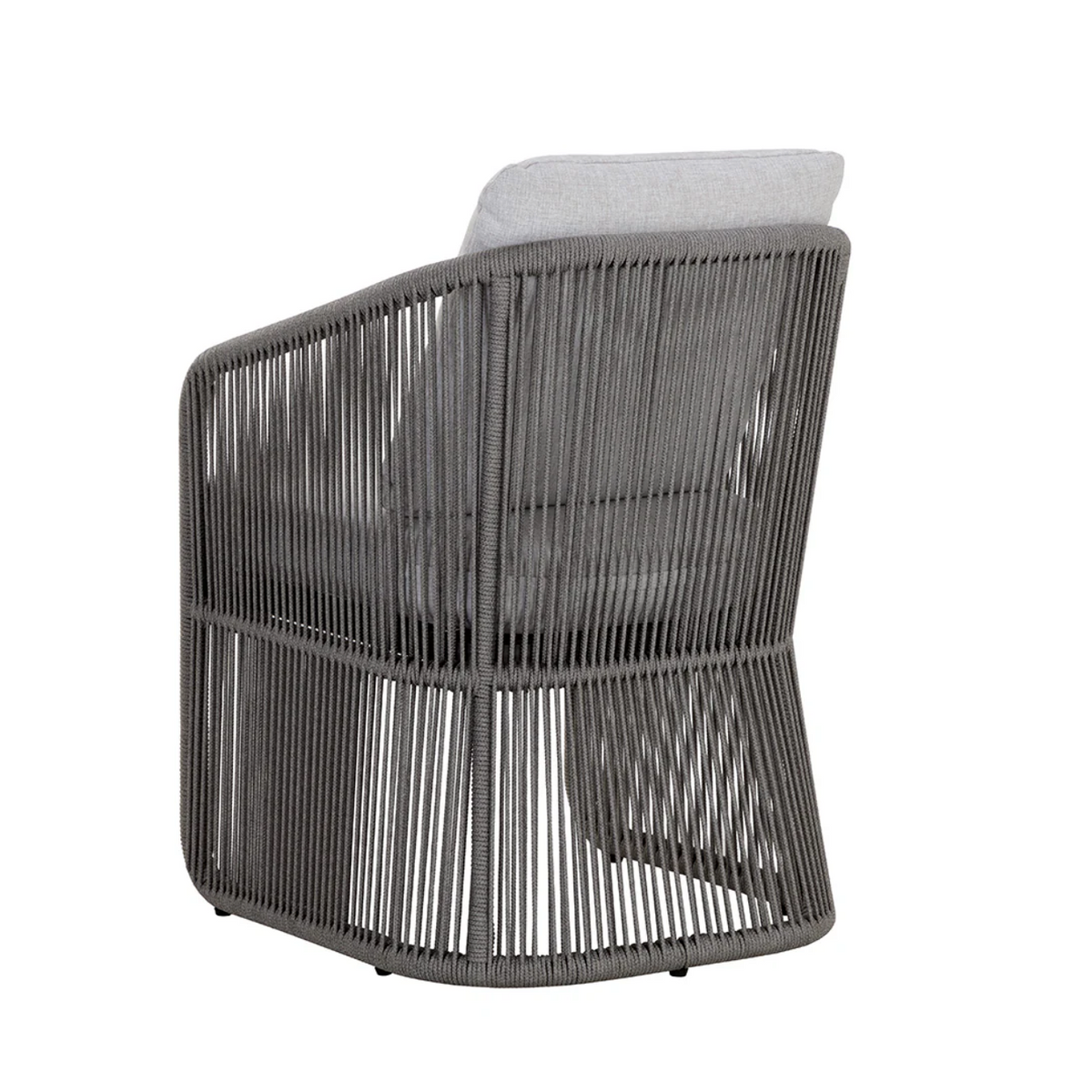 Allariz Warm Grey Rope Outdoor Dining Armchair