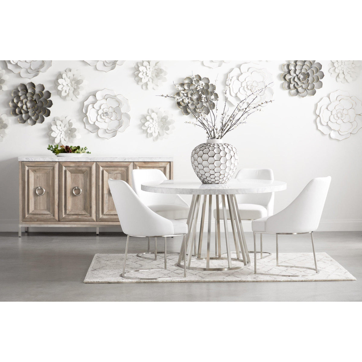 Allen Natural Gray Media Sideboard - Sideboard Side View | Bone & Brass