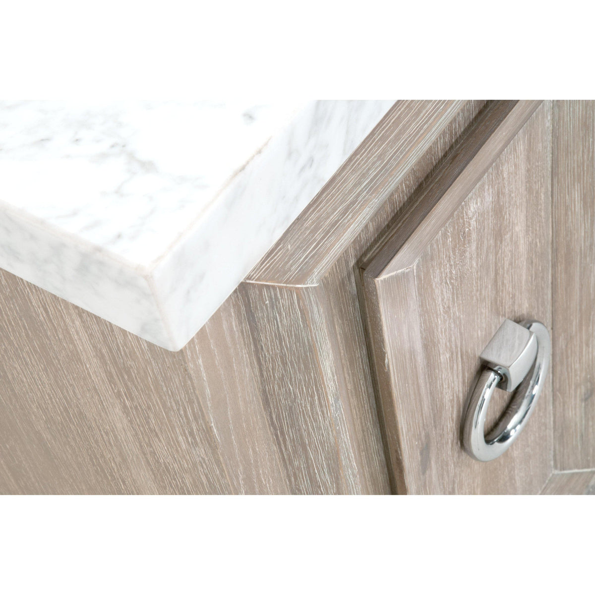 Allen Natural Gray Media Sideboard - Sideboard Hardware Detail | Bone & Brass