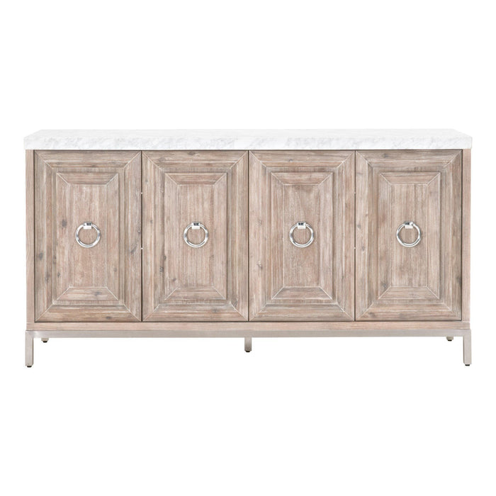 Allen Natural Gray Media Sideboard | Bone & Brass