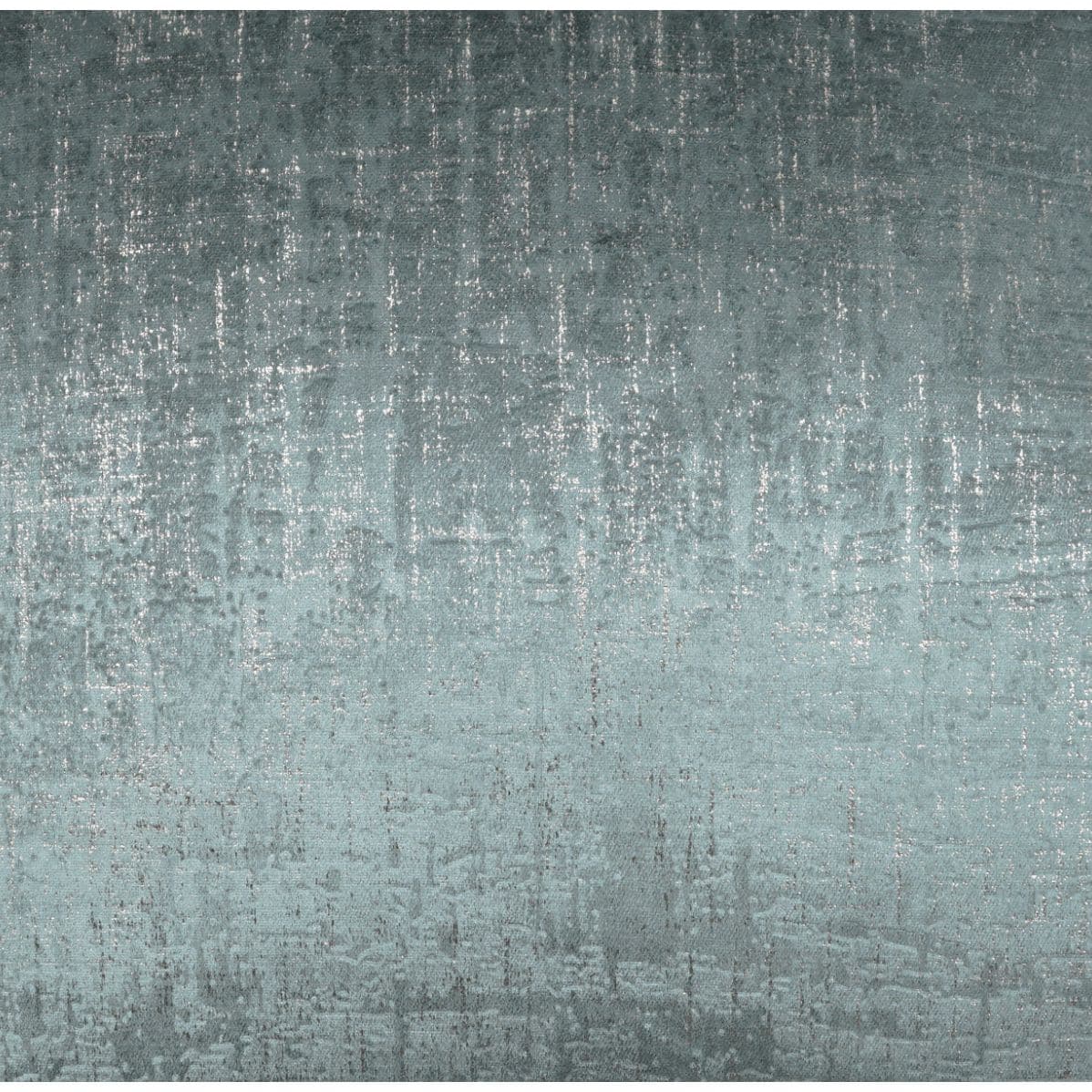 Alnwick Throw Pillow in spa blue polyester with a subtle textured, distressed silver metallic pattern.